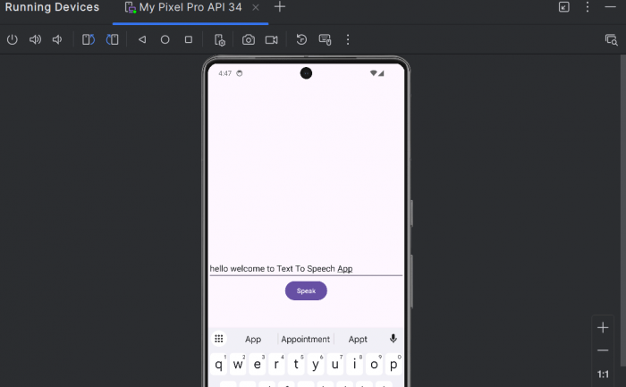 Text-to-Speech output